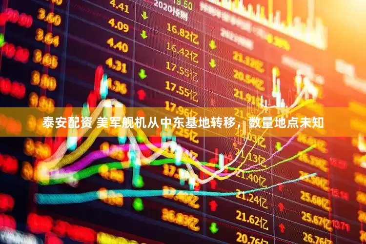 泰安配资 美军舰机从中东基地转移，数量地点未知